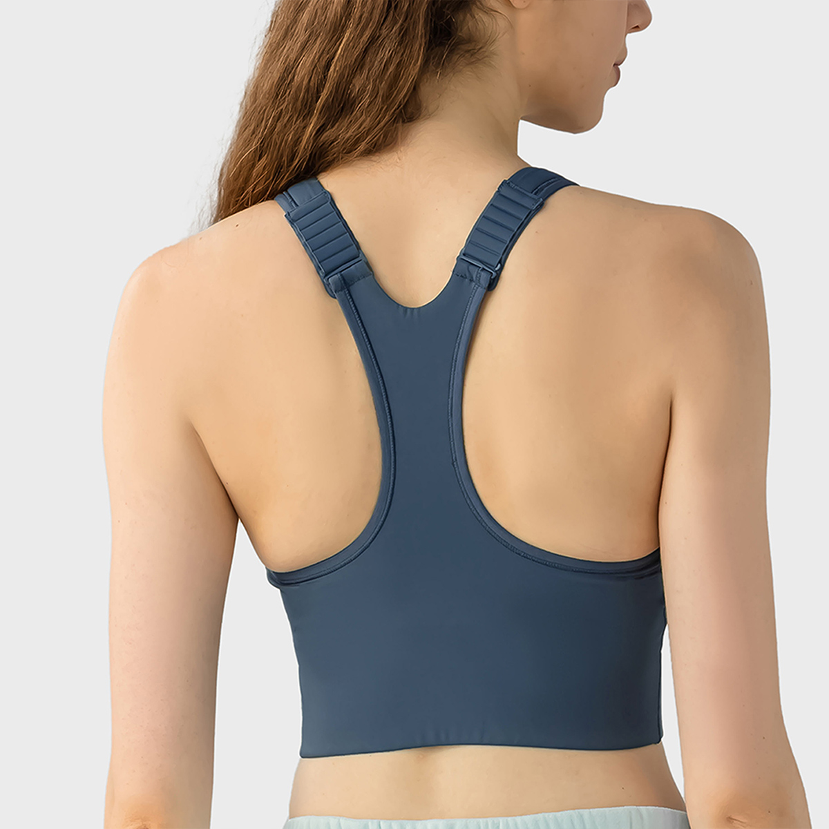 Breath Well Front-Zip Sports Bra